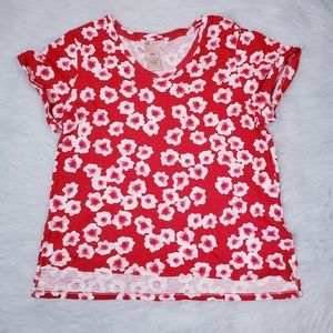 XL Philosophy Ditsy Floral v-neck plus t-shirt 1X